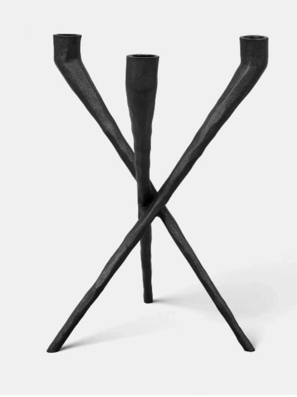 THRESHOLD NWT 3pc Metal Candelabra Holder -Black